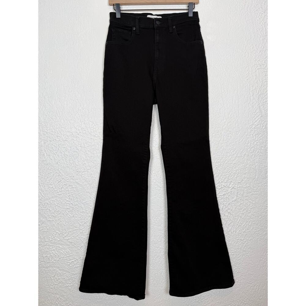 Abercrombie & Fitch The Flare Ultra High Rise Jeans Black Size 28/6 Long